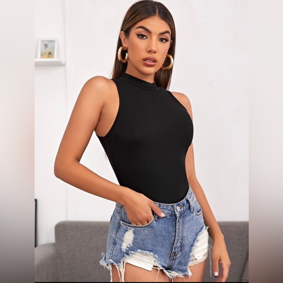 SHEIN Unity Mock-Neck Solid Tank Top - NIP - Picture 3 of 4